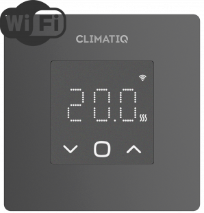 Электронный программируемый терморегулятор CLIMATIQ FD WI-FI черный